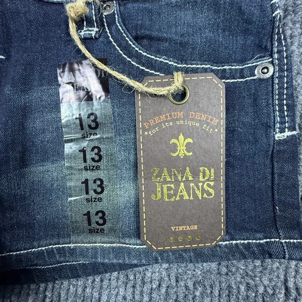 Zana Di Jeans Womens Dark Wash Denim Shorts JS2964S4 Size 13 NWT